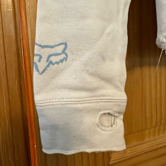 White FOX Racing Hoodie - Picture 2 of 4